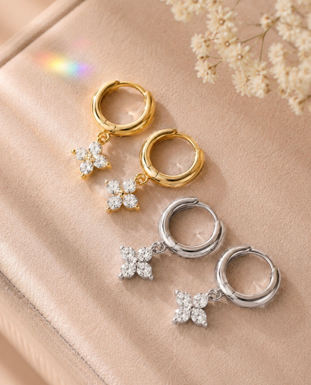 Fleur Mini Hoops