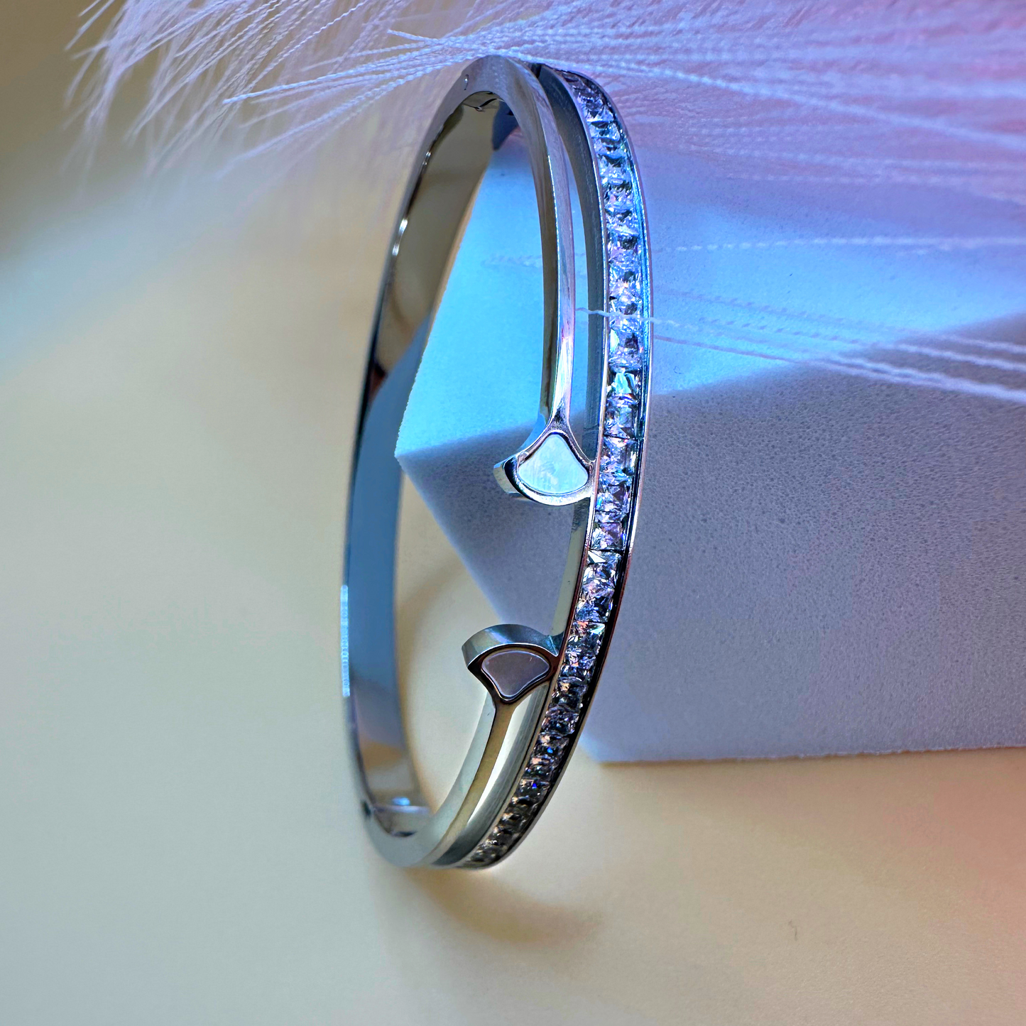 Astra Diamond Arc Bangle