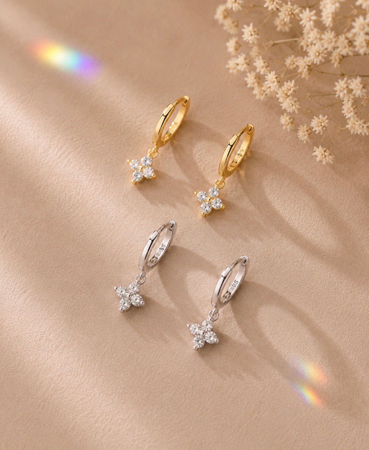 Fleur Mini Hoops