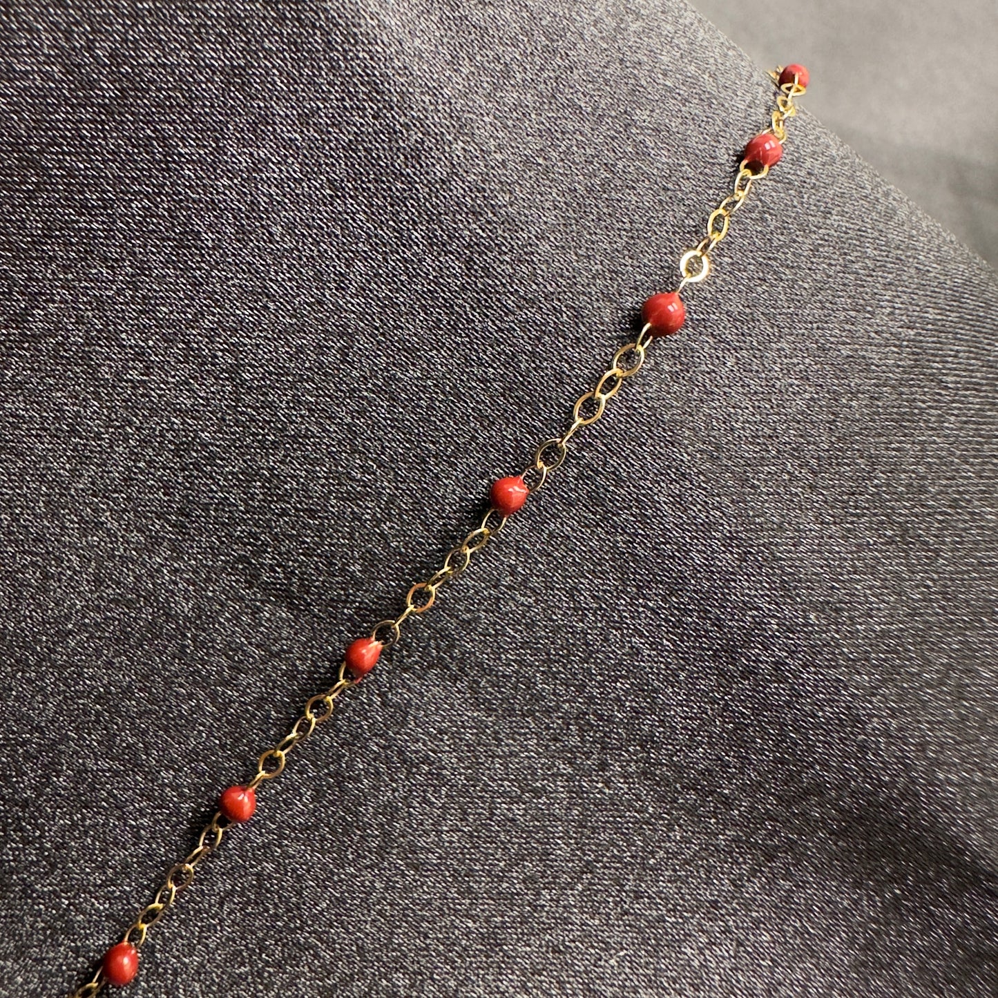 Vinho Esmalte Gold-Filled Chain